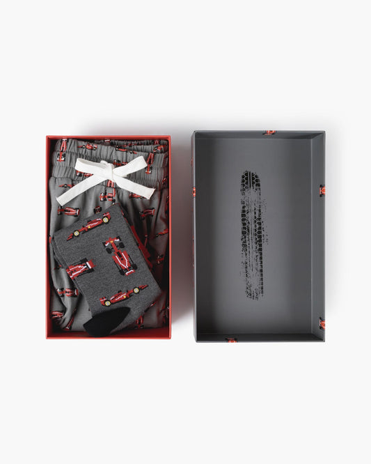 MENS F1 RACER SHORT & SOCK GIFT SET