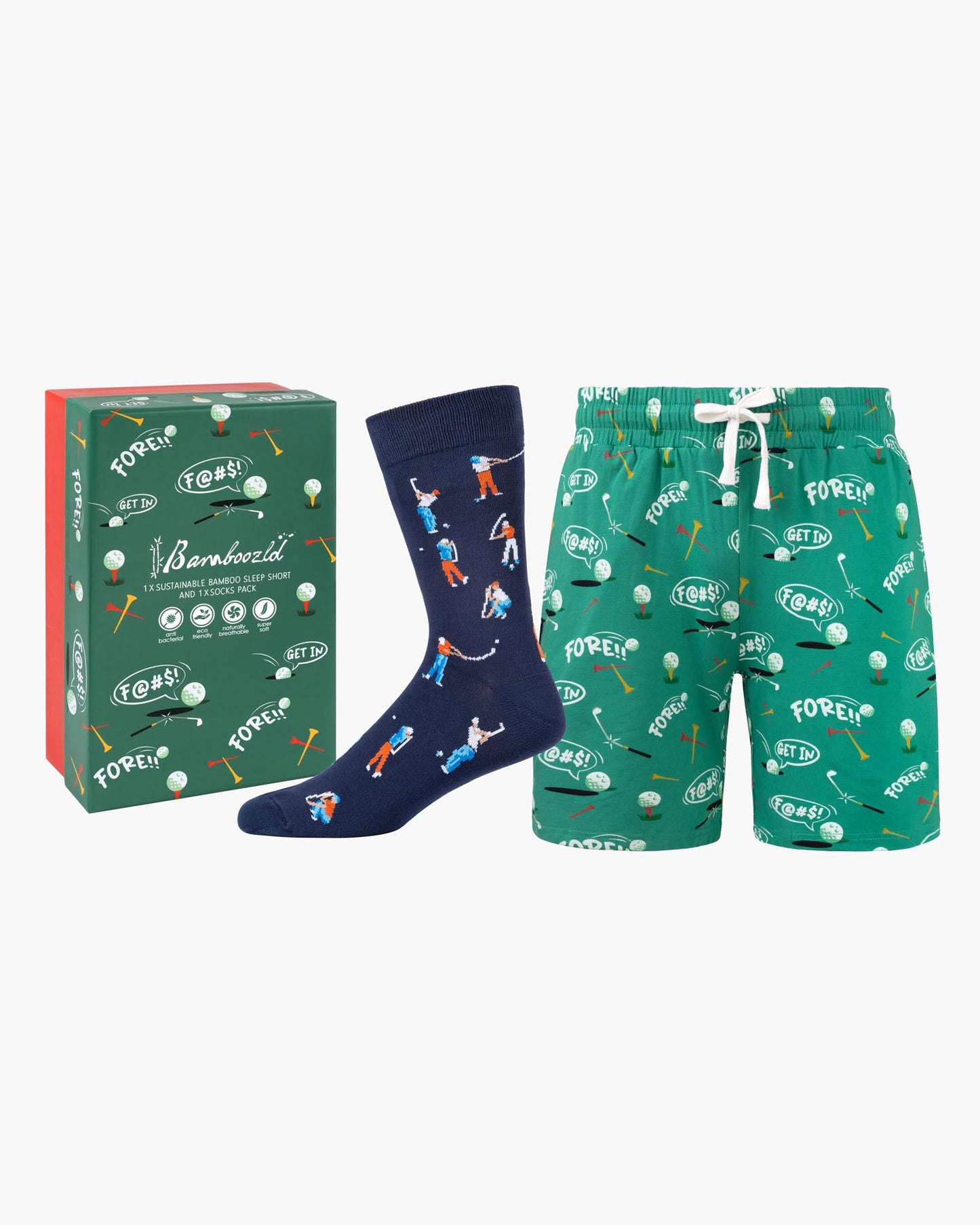 MENS HOLE IN ONE SHORT & SOCK GIFT SET