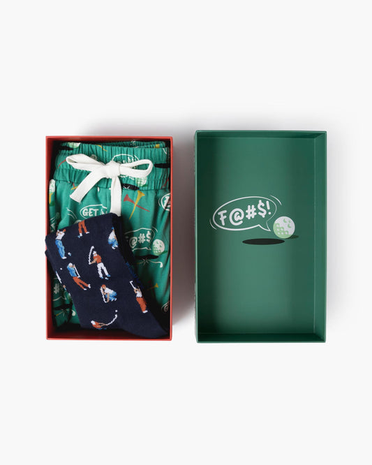 MENS HOLE IN ONE SHORT & SOCK GIFT SET