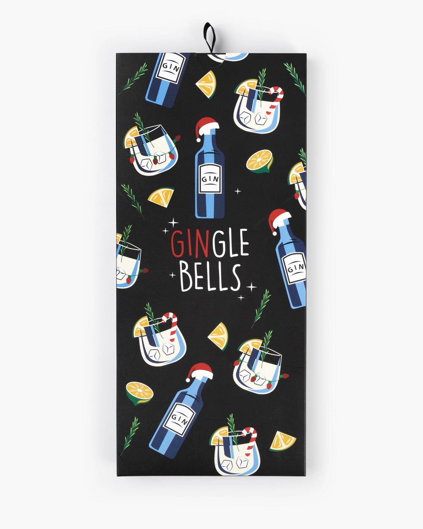 MENS GIN-GLE BELLS BAMBOO SOCK CARD