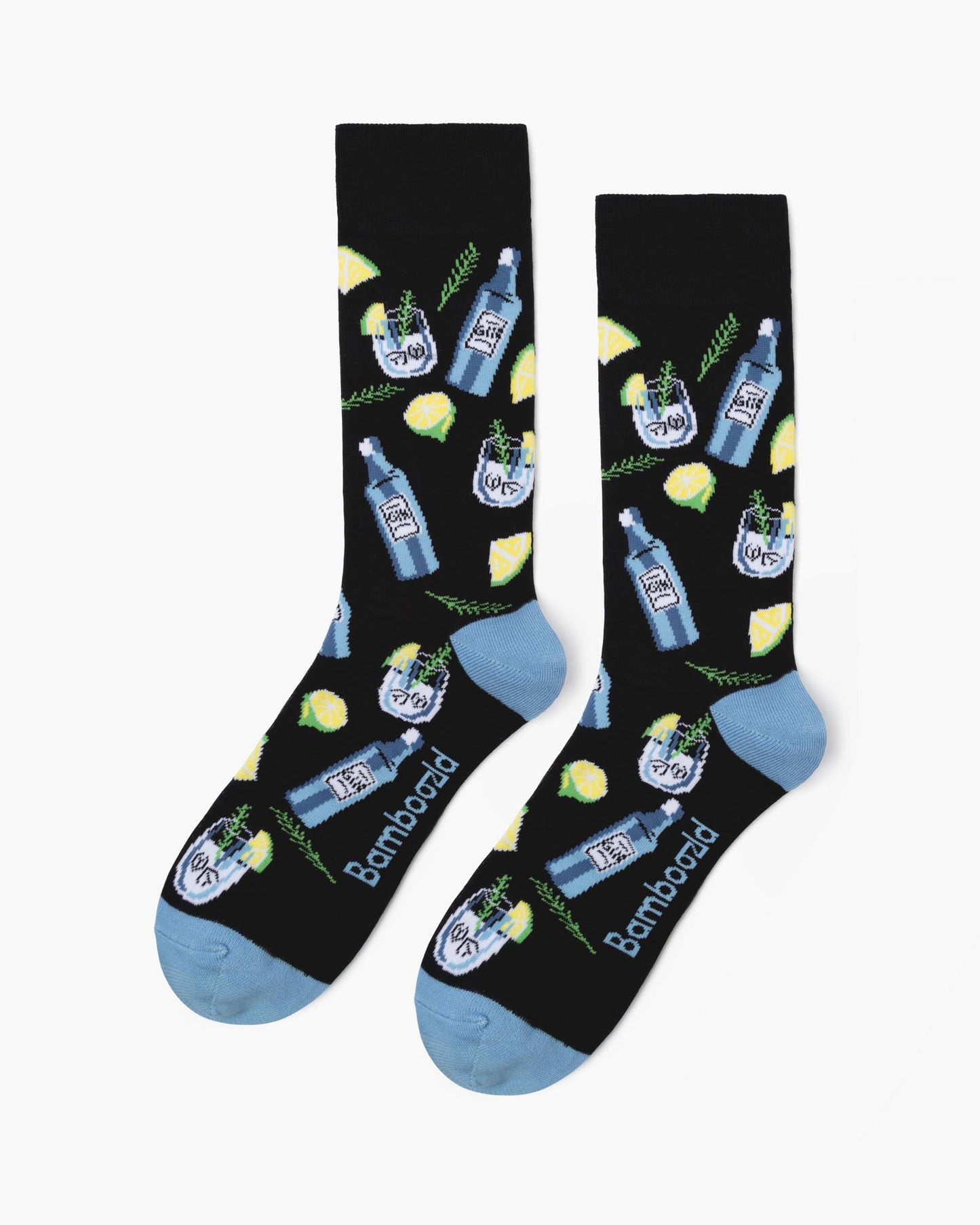 MENS GIN-GLE BELLS BAMBOO SOCK CARD