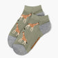 WOMENS GIRAFFE BAMBOO PED SOCK