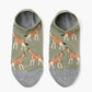 WOMENS GIRAFFE BAMBOO PED SOCK