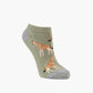 WOMENS GIRAFFE BAMBOO PED SOCK