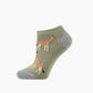 WOMENS GIRAFFE BAMBOO PED SOCK