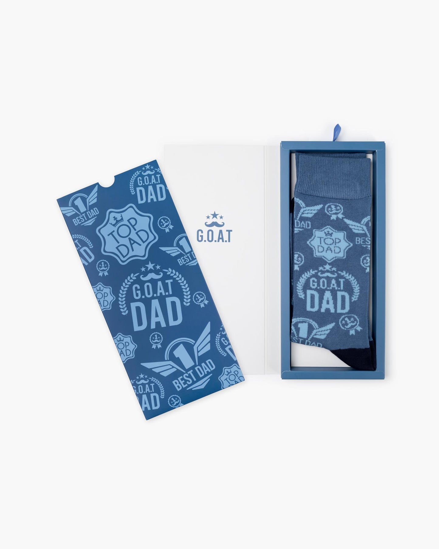 MENS GOAT DAD BAMBOO SOCK CARD