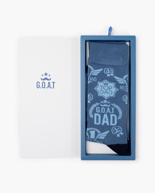 MENS GOAT DAD BAMBOO SOCK CARD