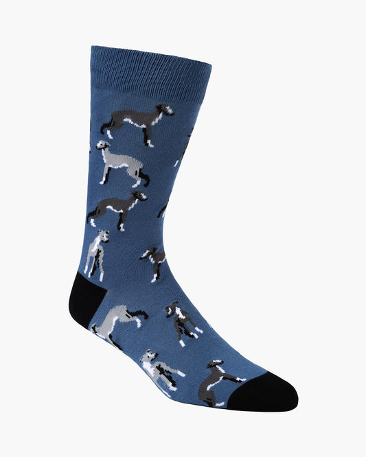 MENS GREY HOUND BAMBOO SOCK