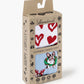 WOMENS 2PK CHRISSY FRENCHY & LUREX HEARTS HANGING GIFT BOX