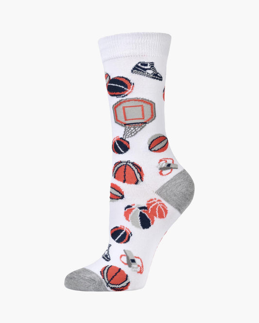 WOMENS HOOPS BAMBOO SOCK