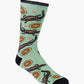 MENS NATIVE AUSTRALIAN CROCODILE BAMBOO SOCK