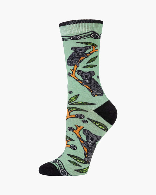 WOMENS NATIVE AUSTRALIAN KOALA BAMBOO SOCK