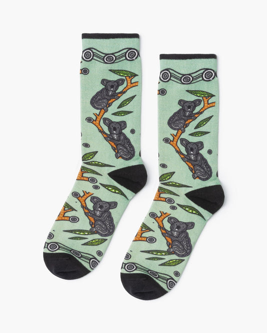WOMENS NATIVE AUSTRALIAN KOALA BAMBOO SOCK