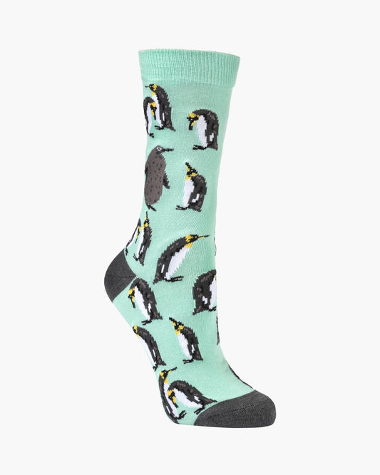 WOMENS KING PENGUIN BAMBOO SOCK