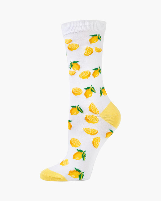 WOMENS LEMONS BAMBOO SOCK
