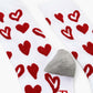 WOMENS LUREX HEARTS BAMBOO SOCK