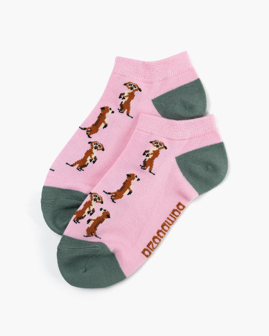 WOMENS MEERKAT BAMBOO PED SOCK