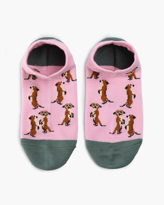WOMENS MEERKAT BAMBOO PED SOCK