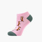 WOMENS MEERKAT BAMBOO PED SOCK