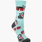 WOMENS MEOWY CHRISTMAS BAMBOO SOCK
