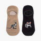 MENS NATIVE ANIMALS 2PK BAMBOO INVISIBLE SOCKS