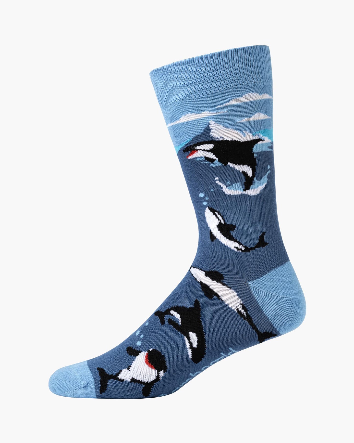 MENS ORCA WHALE BAMBOO SOCK