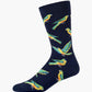 MENS ORANGE BELLIED PARROT BAMBOO SOCK