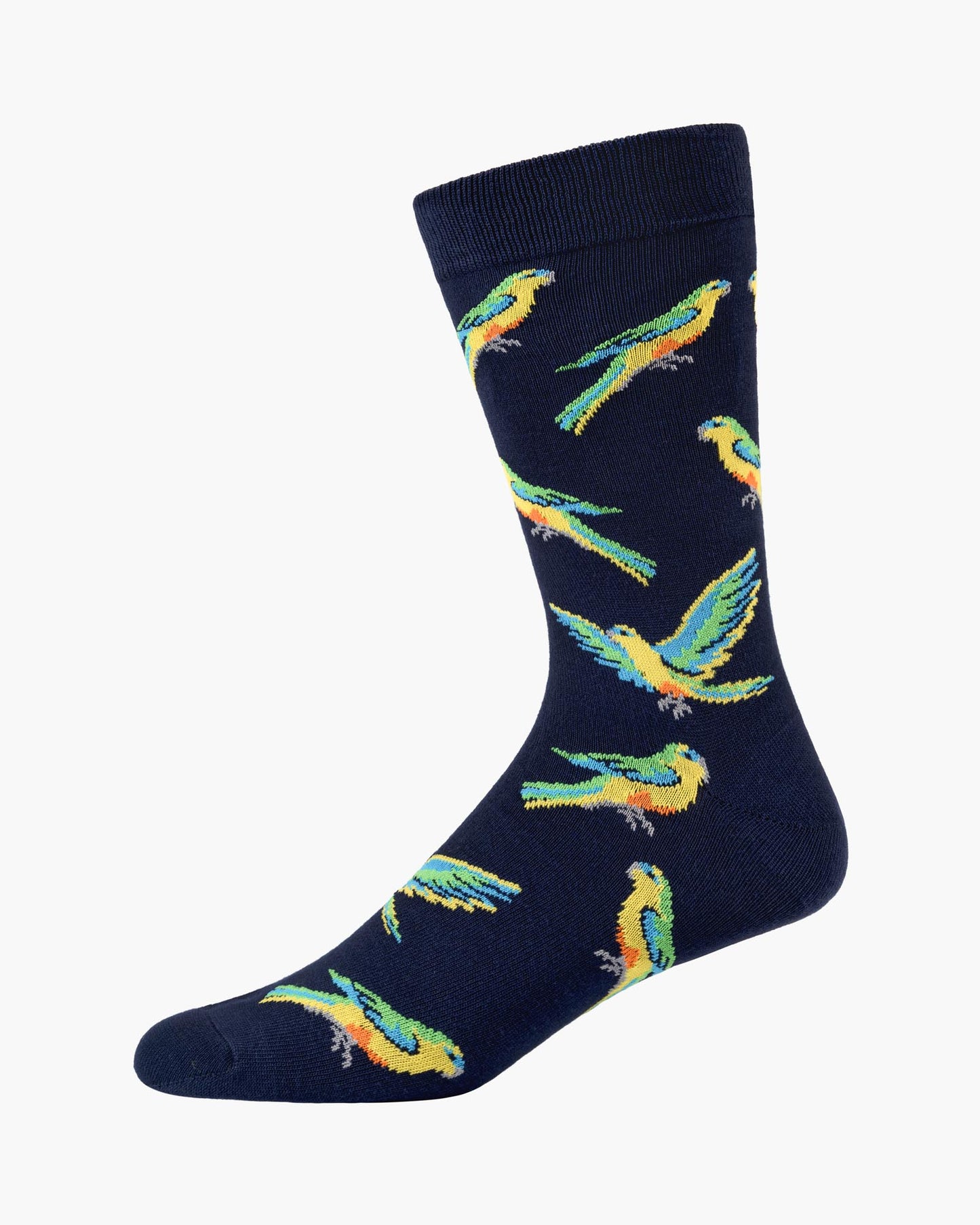 MENS ORANGE BELLIED PARROT BAMBOO SOCK