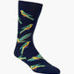 MENS ORANGE BELLIED PARROT BAMBOO SOCK