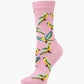 WOMENS ORANGE BELLIED PARROT BAMBOO SOCK