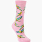 WOMENS ORANGE BELLIED PARROT BAMBOO SOCK