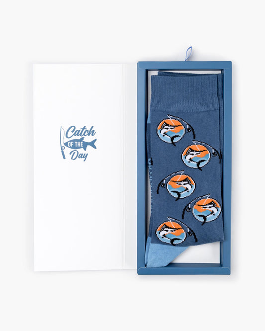 MENS REEL COOL CATCH BAMBOO SOCK CARD