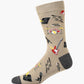 MENS ROCK BAND BAMBOO SOCK