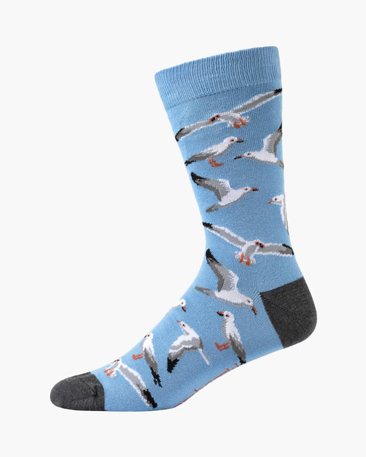 MENS SEAGULLS BAMBOO SOCK