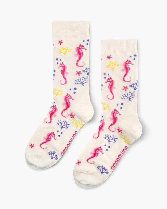 WOMENS SEAHORSE BAMBOO SOCK - NATURAL