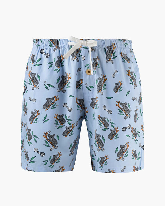 MENS NATIVE KOALA BAMBOO WOVEN SLEEP SHORT