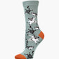 WOMENS SUGAR GLIDER BAMBOO SOCK - KHAKI