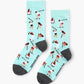 WOMENS TEE IT HIGH BAMBOO SOCK