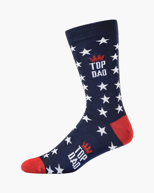 MENS TOP DAD STARS BAMBOO SOCK