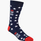 MENS TOP DAD STARS BAMBOO SOCK CARD