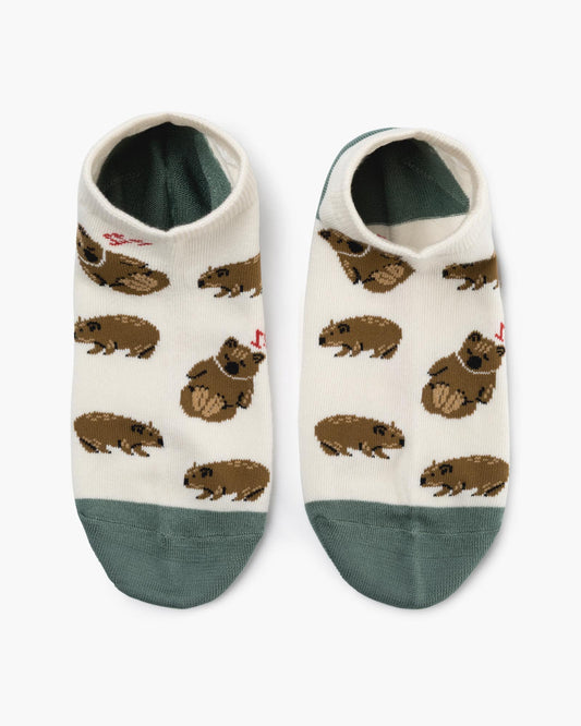 WOMENS WALLY WOMBAT BAMBOO PED SOCK
