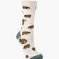 WOMENS WALLY WOMBAT BAMBOO SOCK - NATURAL