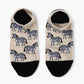 WOMENS ZEBRA BAMBOO PED SOCK