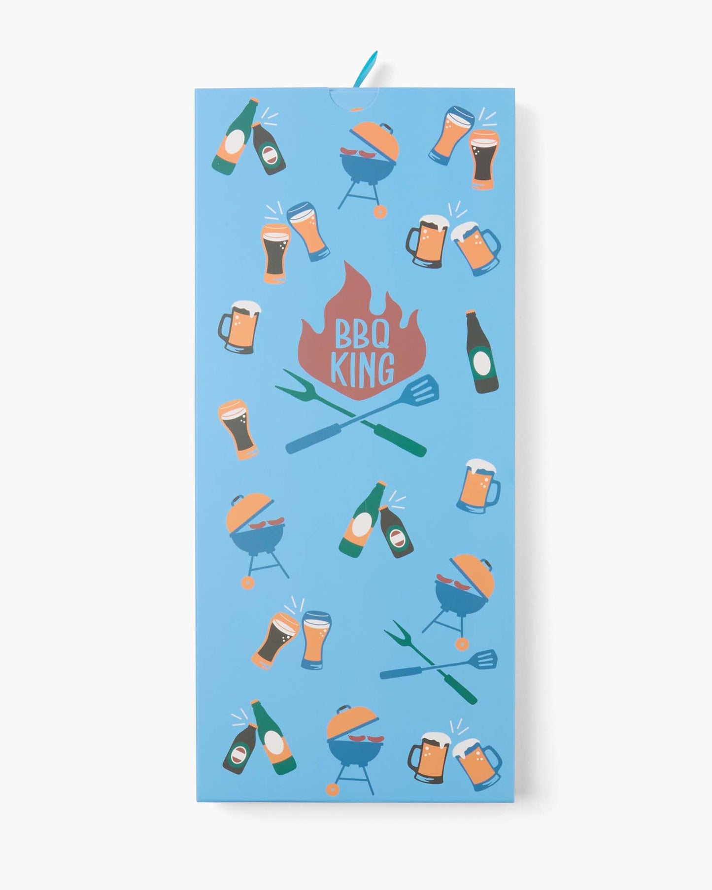 MENS BBQ KING BAMBOO SOCK CARD