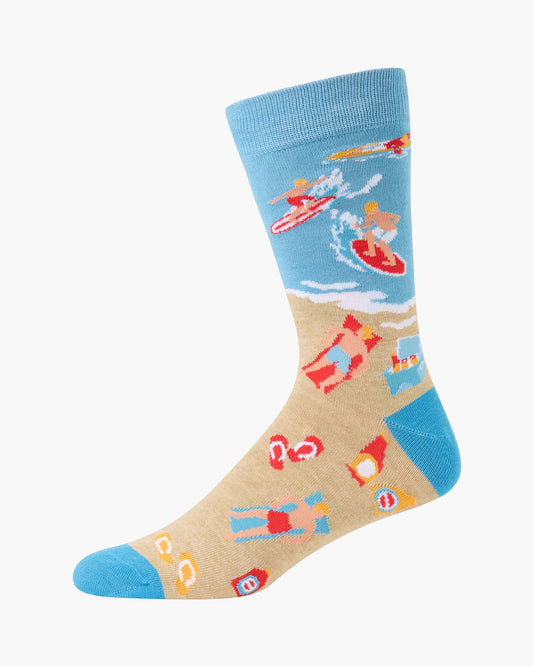 MENS BEACH BREWSKI BAMBOO SOCK
