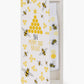 WOMENS BEE MERRY AND BRIGHT BAMBOO SOCK CARD