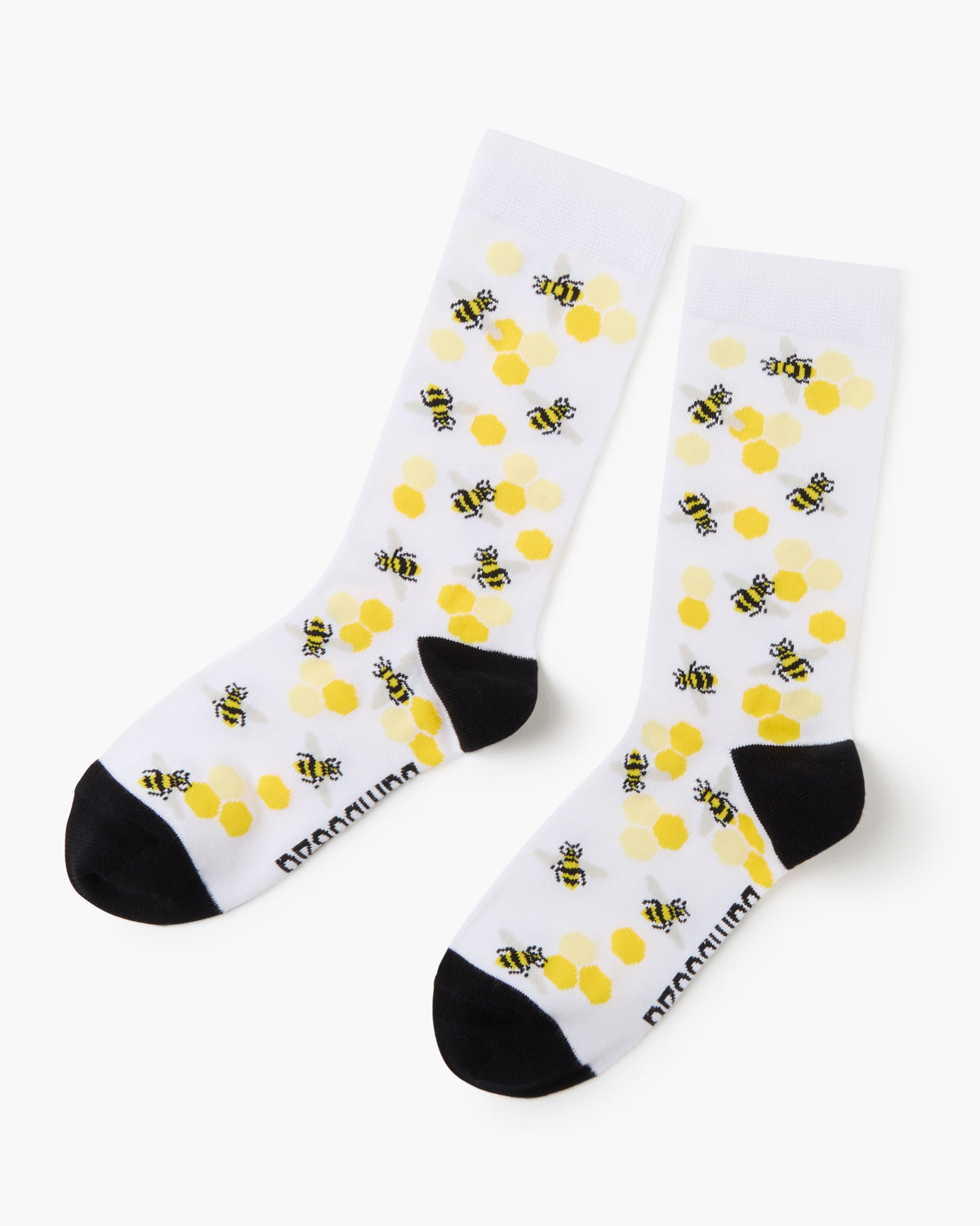 WOMENS BEE MERRY AND BRIGHT BAMBOO SOCK CARD
