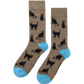 MENS BLACK CATS BAMBOO SOCK