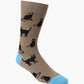 MENS BLACK CATS BAMBOO SOCK