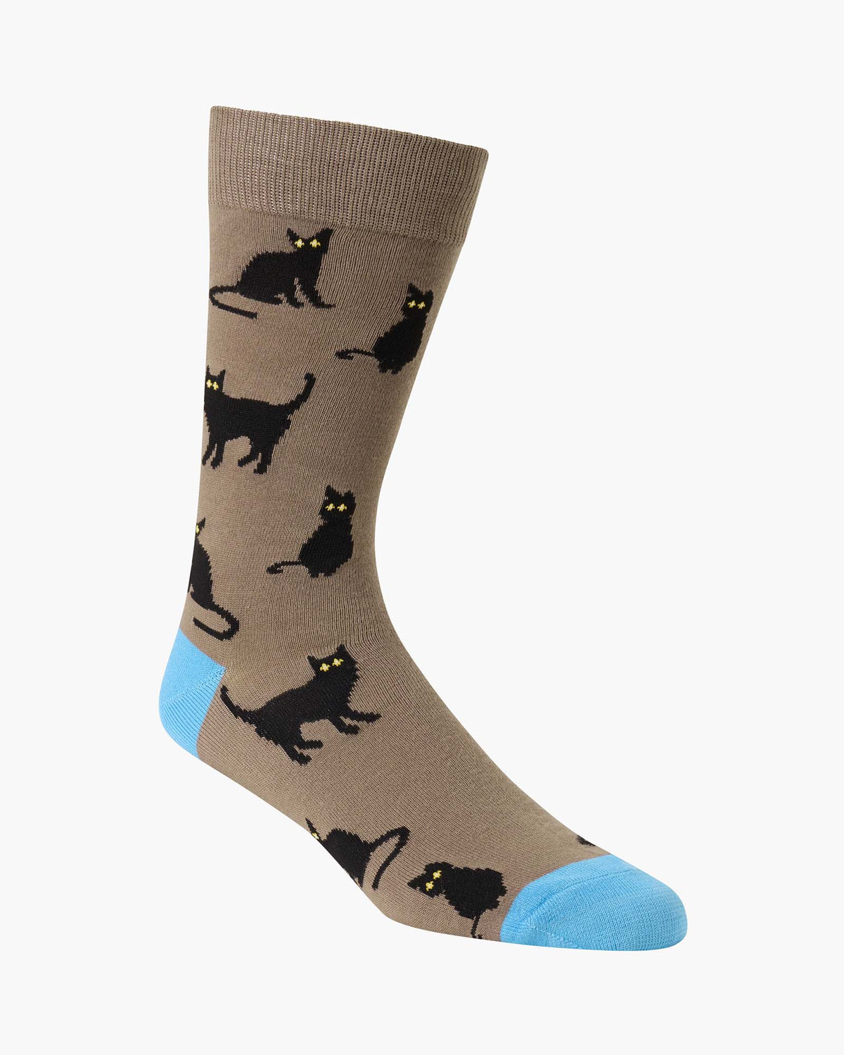 MENS BLACK CATS BAMBOO SOCK
